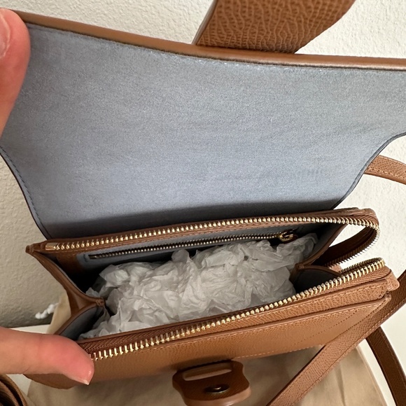 SOLD Senreve Alunna Bag + Statement Strap | Chestnut Pebbled leather - Picture 8 of 9